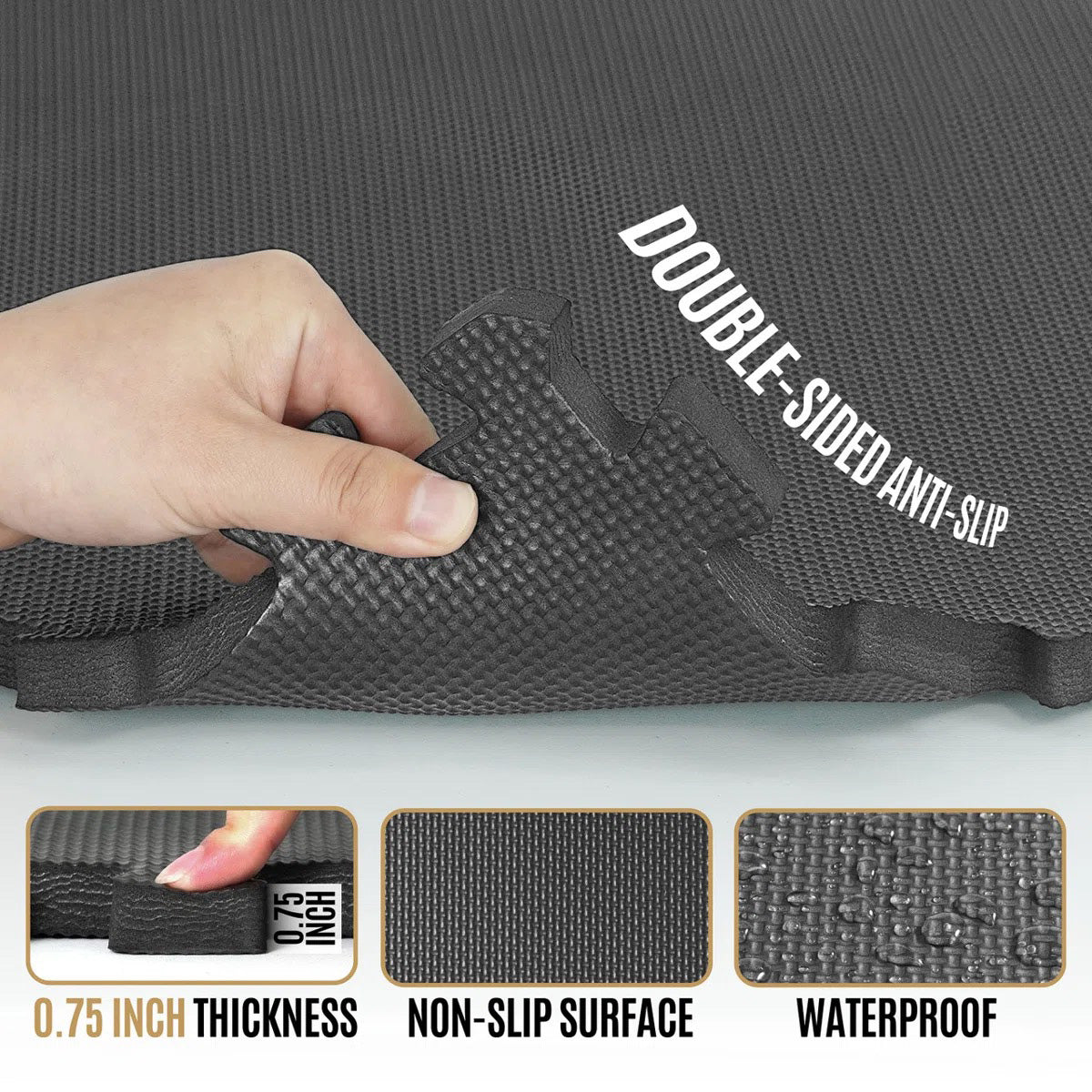 CAP Barbell Puzzle Mats (Black)