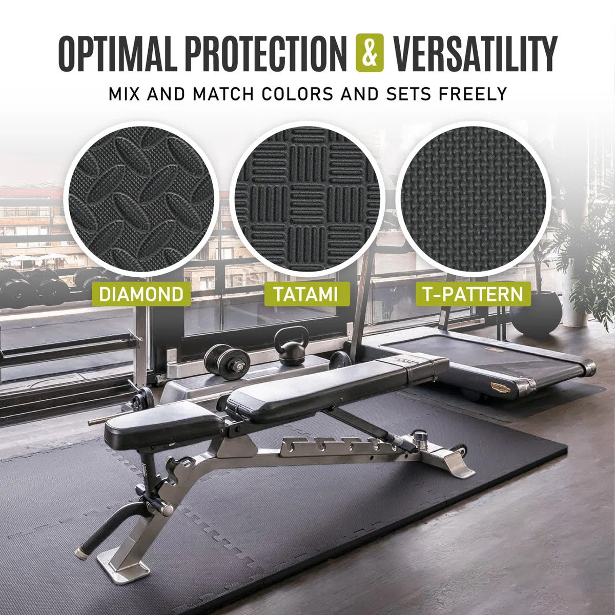 CAP Barbell Puzzle Mats (Black)