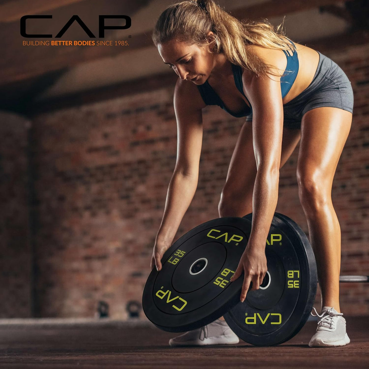 CAP Barbell Olympic Bumper Weight Plates