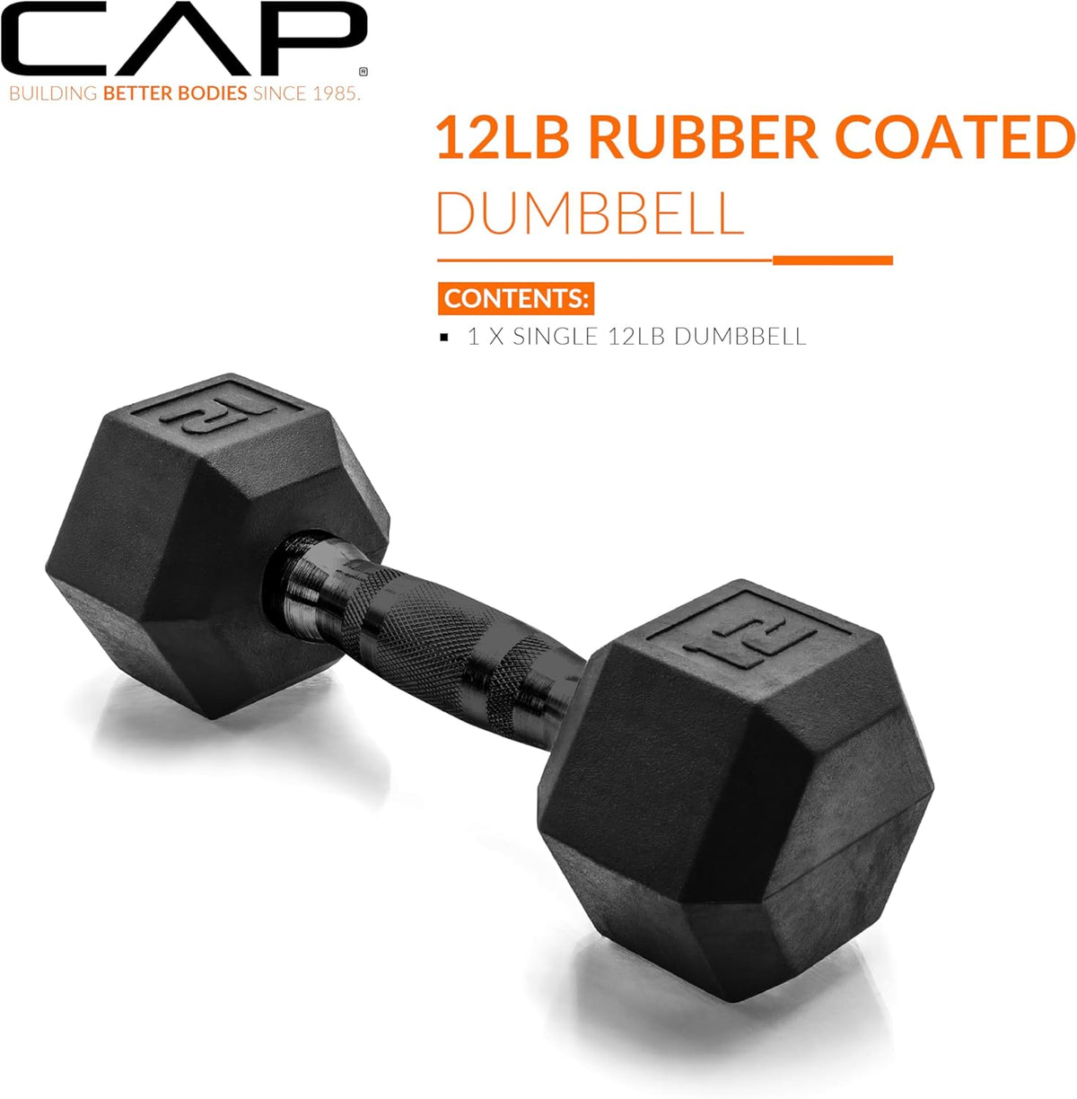 CAP Barbell Rubber Hex Dumbbells