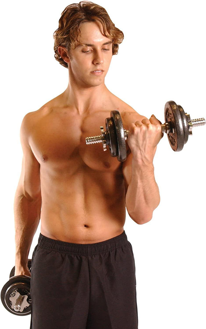 Cap Barbell Adjustable Dumbbell Weights Set, 40-lb - Male Crunch