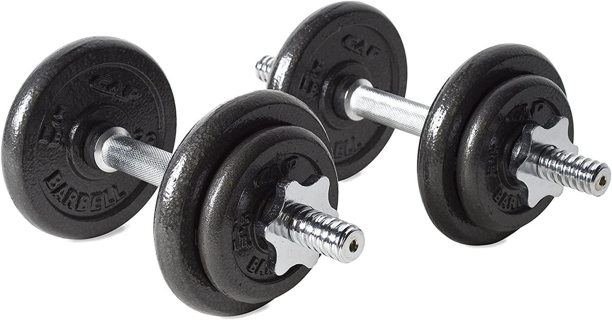 Cap Barbell Adjustable Dumbbell Weights Set, 40-lb - Dumbbells Pair