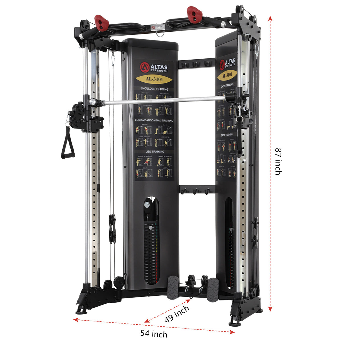 Altas Strength AL-3101 Folding Smith Machine
