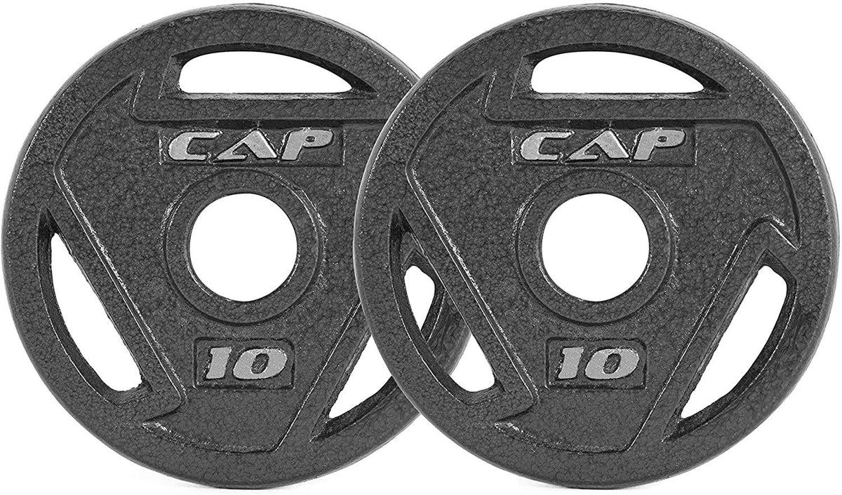 CAP Barbell 2-inch Olympic Grip Plate - 10LB Pair Olympic 2-inch Grip Plate