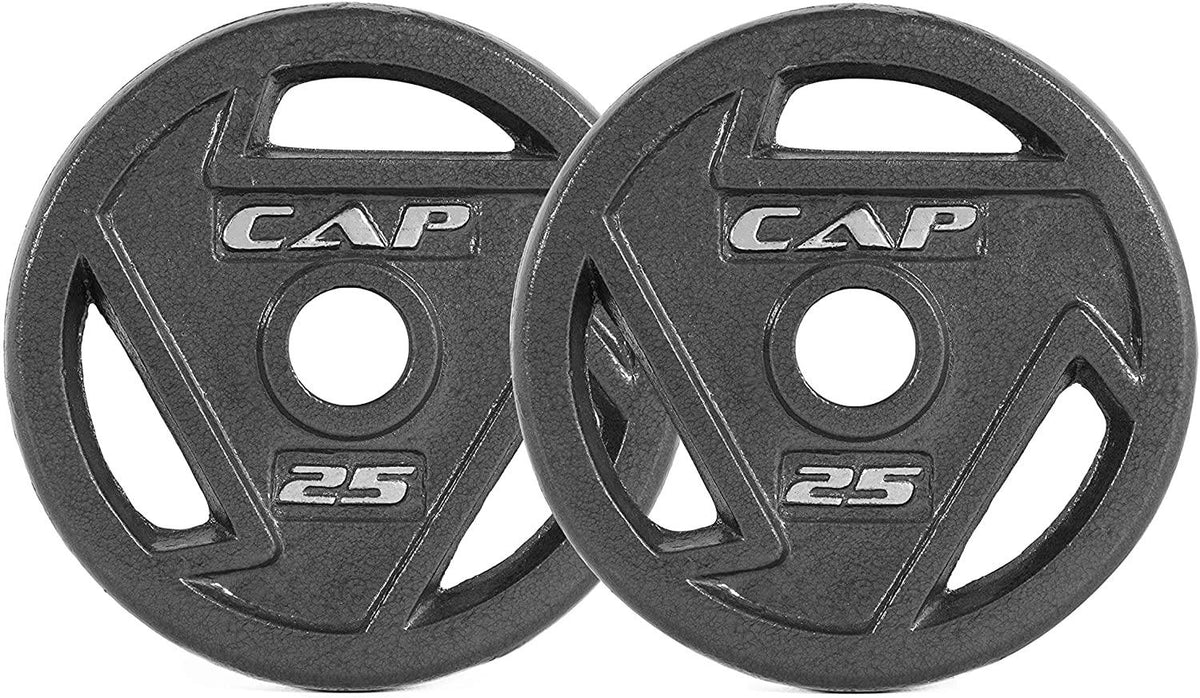 CAP Barbell 2-inch Olympic Grip Plate - 25LB Pair Olympic 2-inch Grip Plate