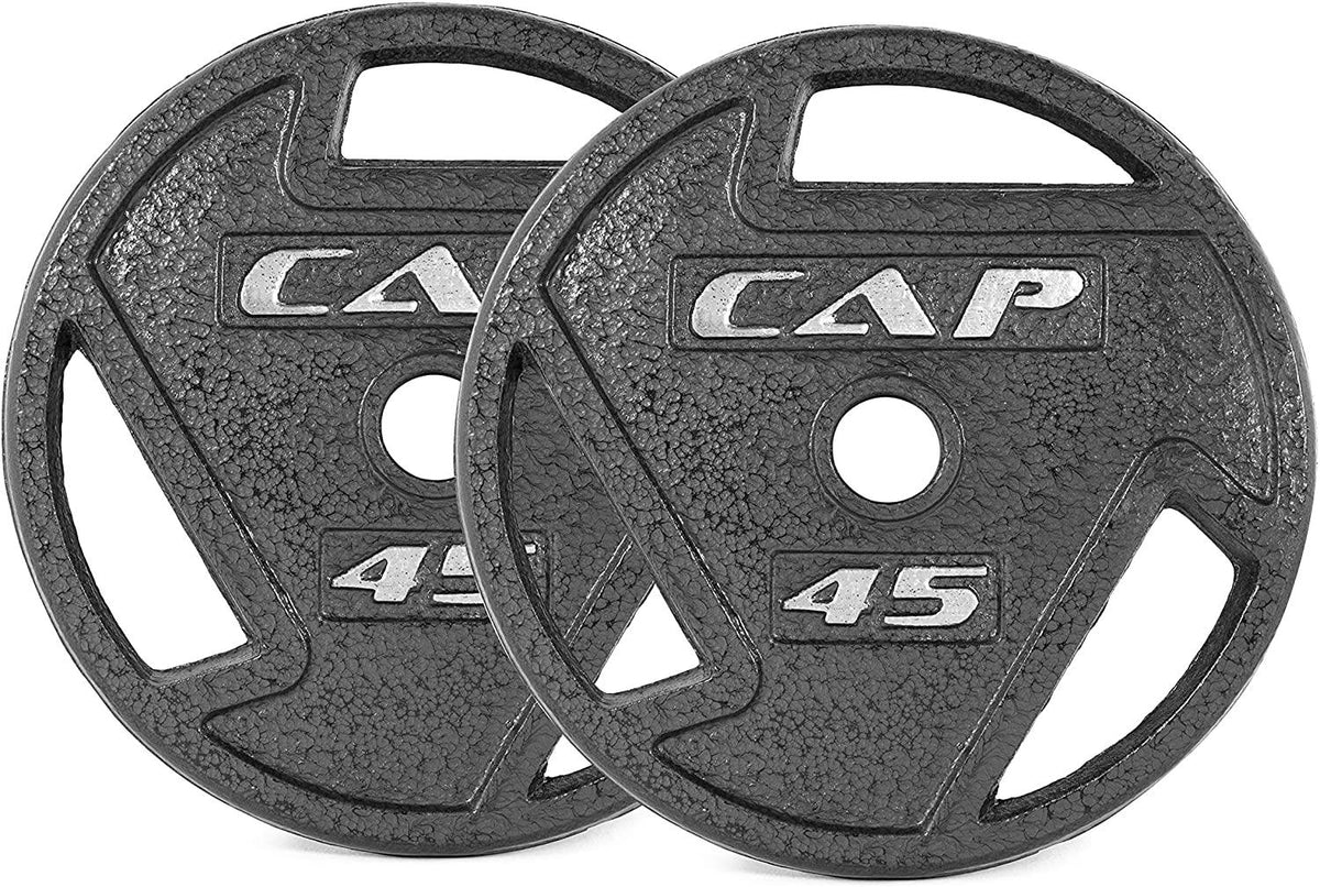 CAP Barbell 2-inch Olympic Grip Plate - 45LB Pair Olympic 2-inch Grip Plate