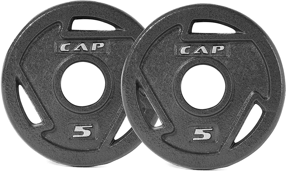 CAP Barbell 2-inch Olympic Grip Plate - 5LB Pair Olympic 2-inch Grip Plate