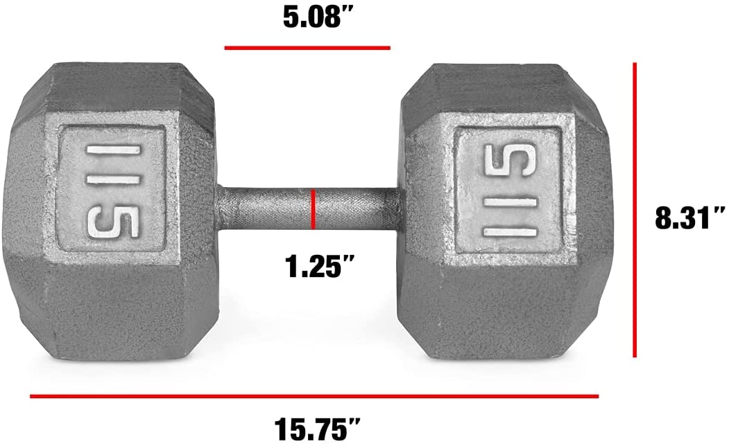 CAP Barbell Solid Hex Dumbbells