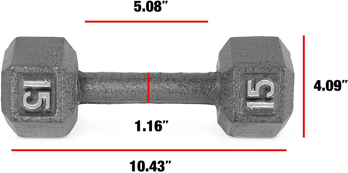 CAP Barbell Solid Hex Dumbbells