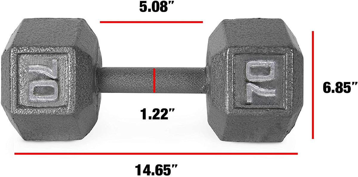 CAP Barbell Solid Hex Dumbbells