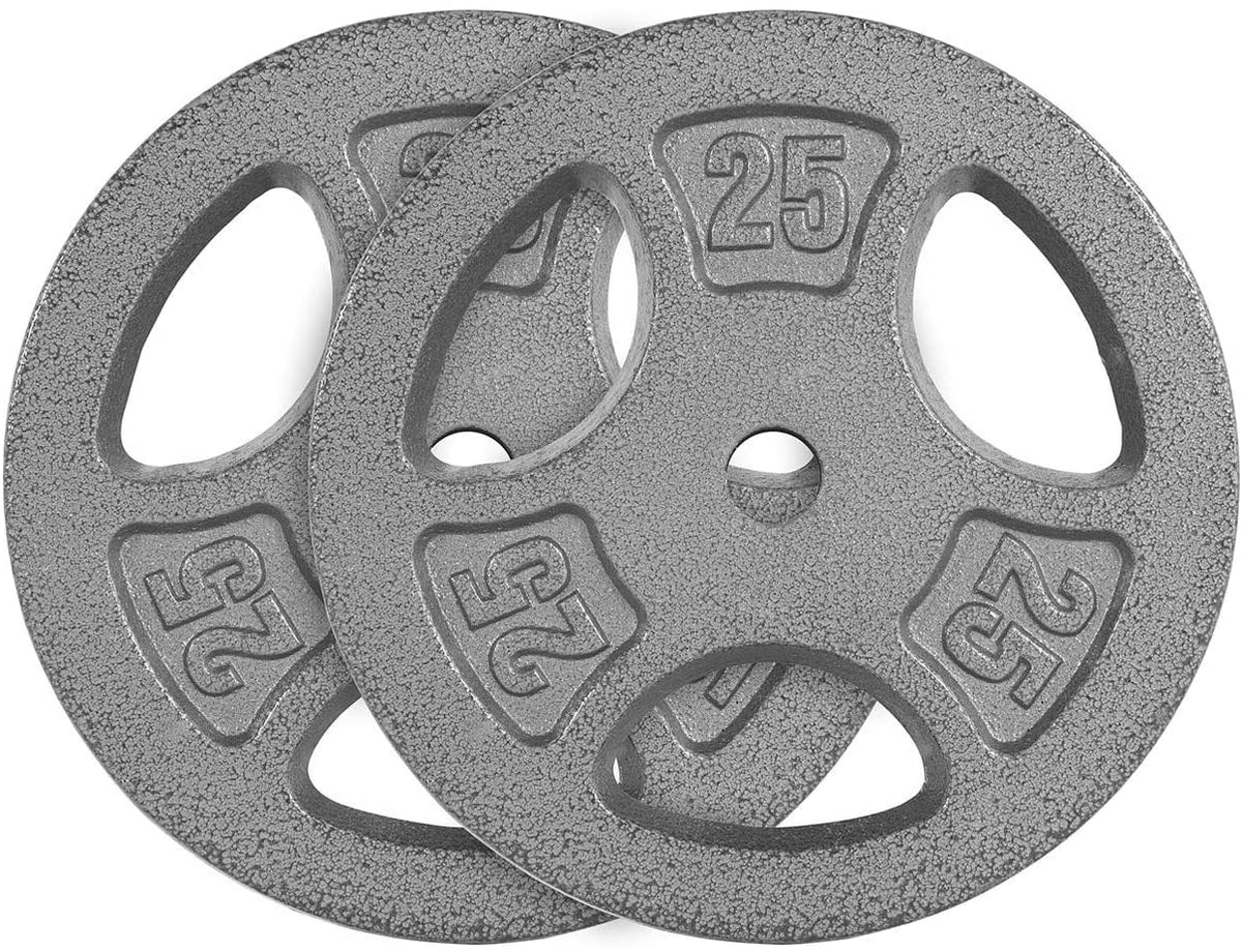 CAP Barbell Cast Iron 1-inch Standard Grip Plates