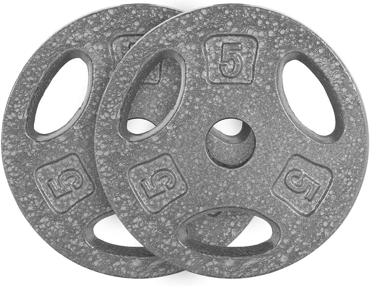 CAP Barbell Cast Iron 1-inch Standard Grip Plates