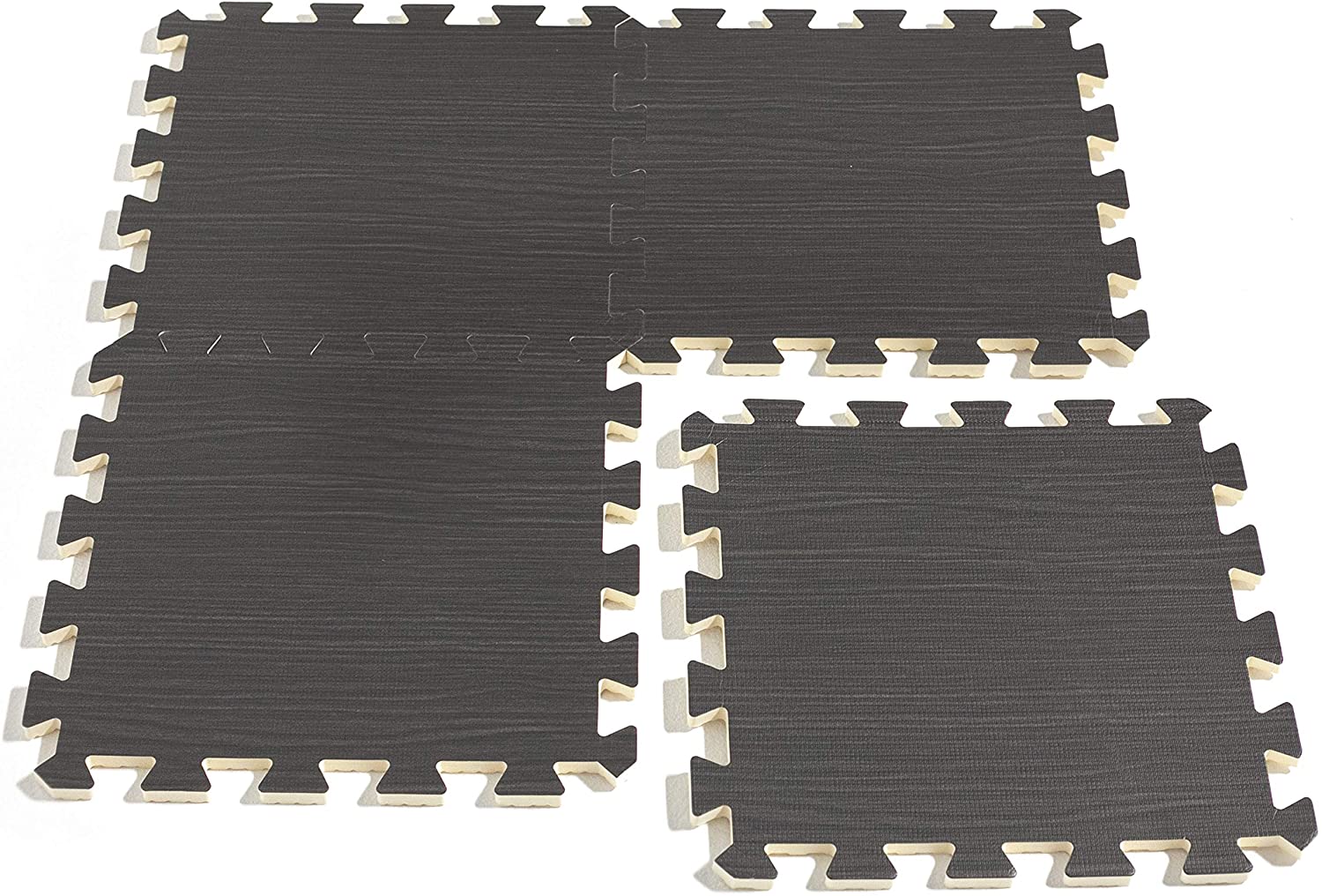 Foam Puzzle Mat Cap Piece Fitness Mat With Diamond Plate Texture