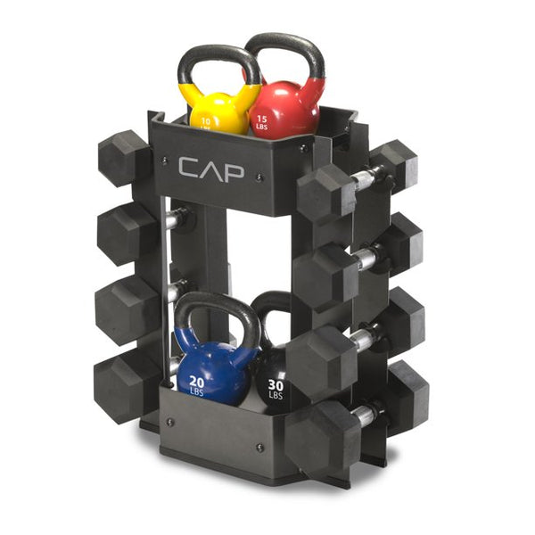 Deltech Fitness 6' Two Tier Dumbbell Rack (DF512 Deltech Fitness 6' Two Tier Dumbbell Rack (DF512