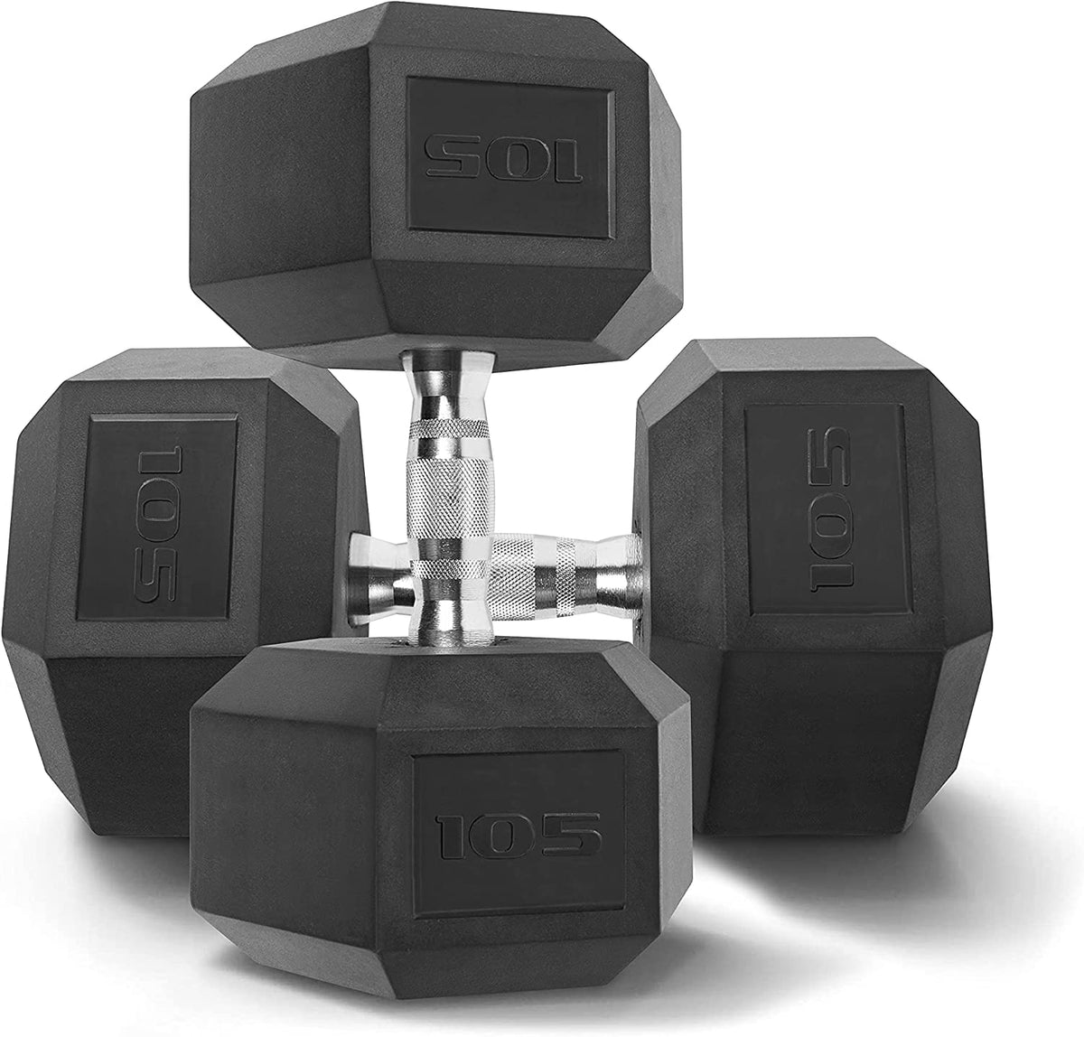 CAP Barbell Rubber Hex Dumbbells