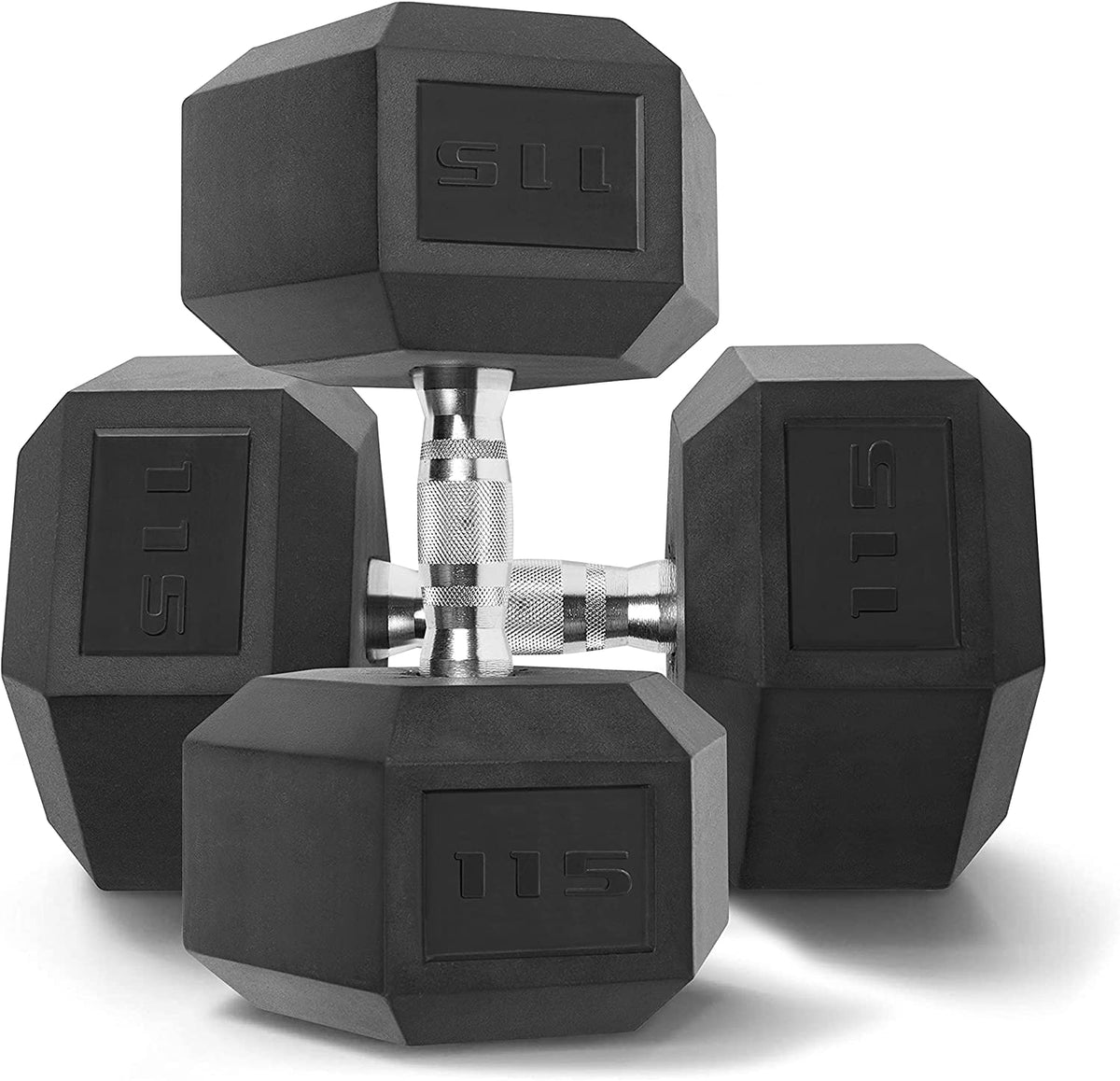 CAP Barbell Rubber Hex Dumbbells