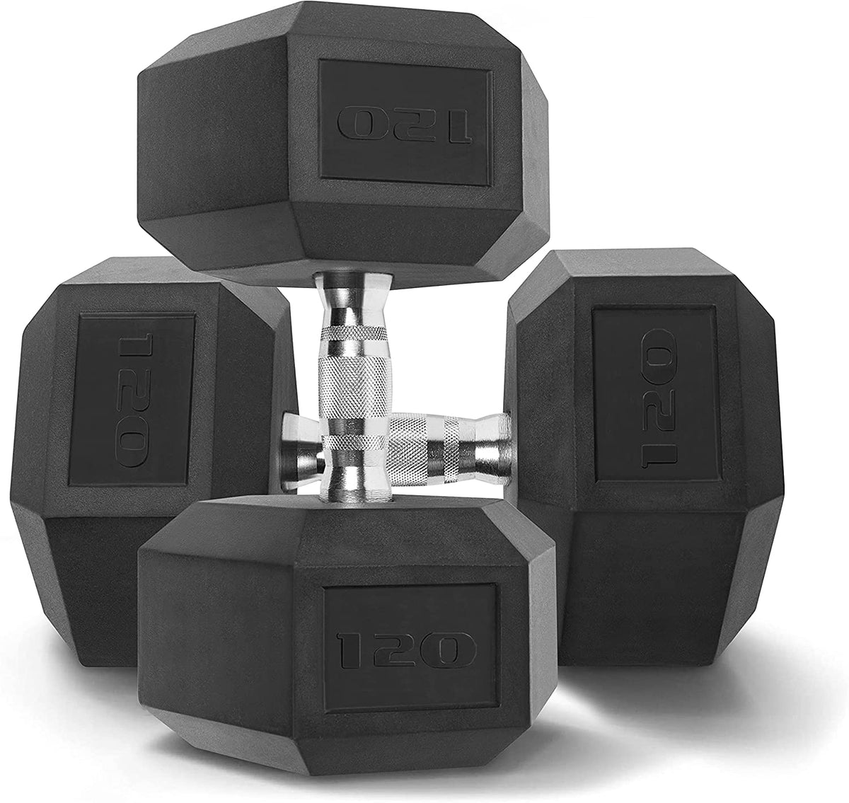CAP Barbell Rubber Hex Dumbbells