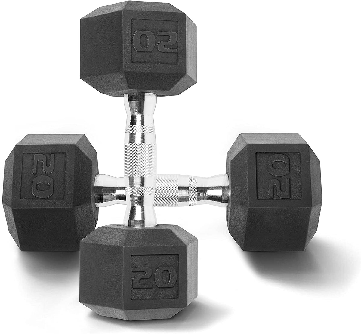 CAP Barbell Rubber Hex Dumbbells