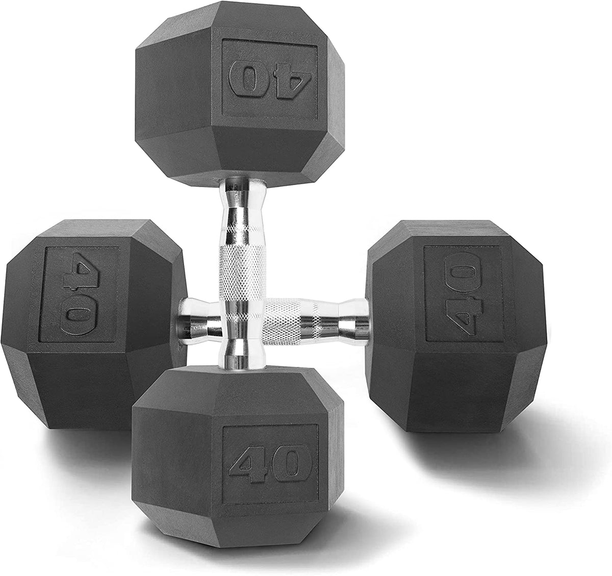 CAP Barbell Rubber Hex Dumbbells