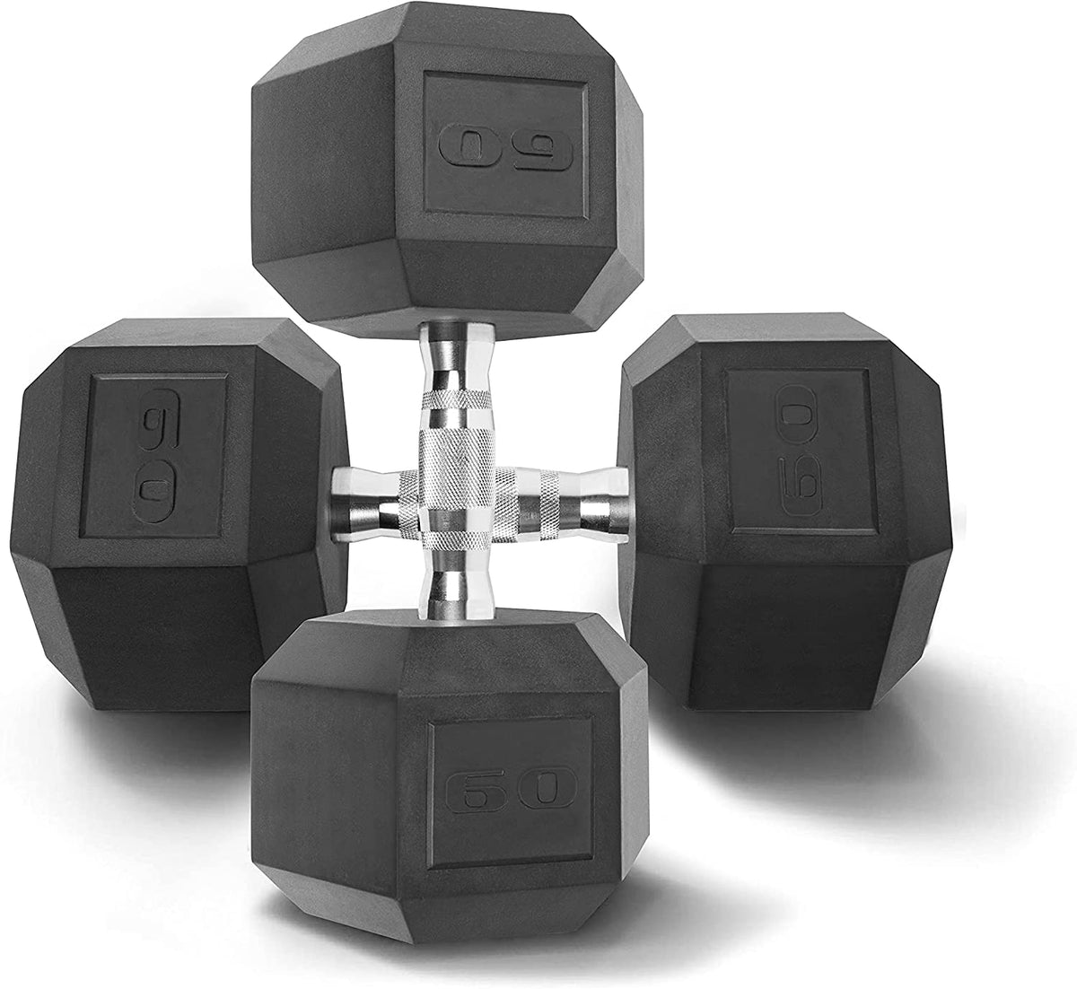 CAP Barbell Rubber Hex Dumbbells