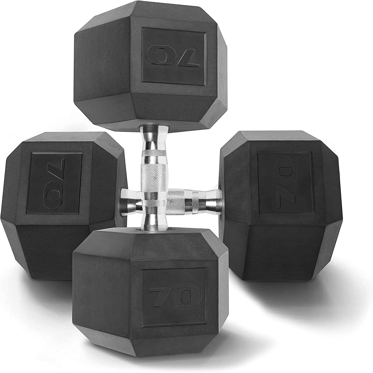 CAP Barbell Rubber Hex Dumbbells