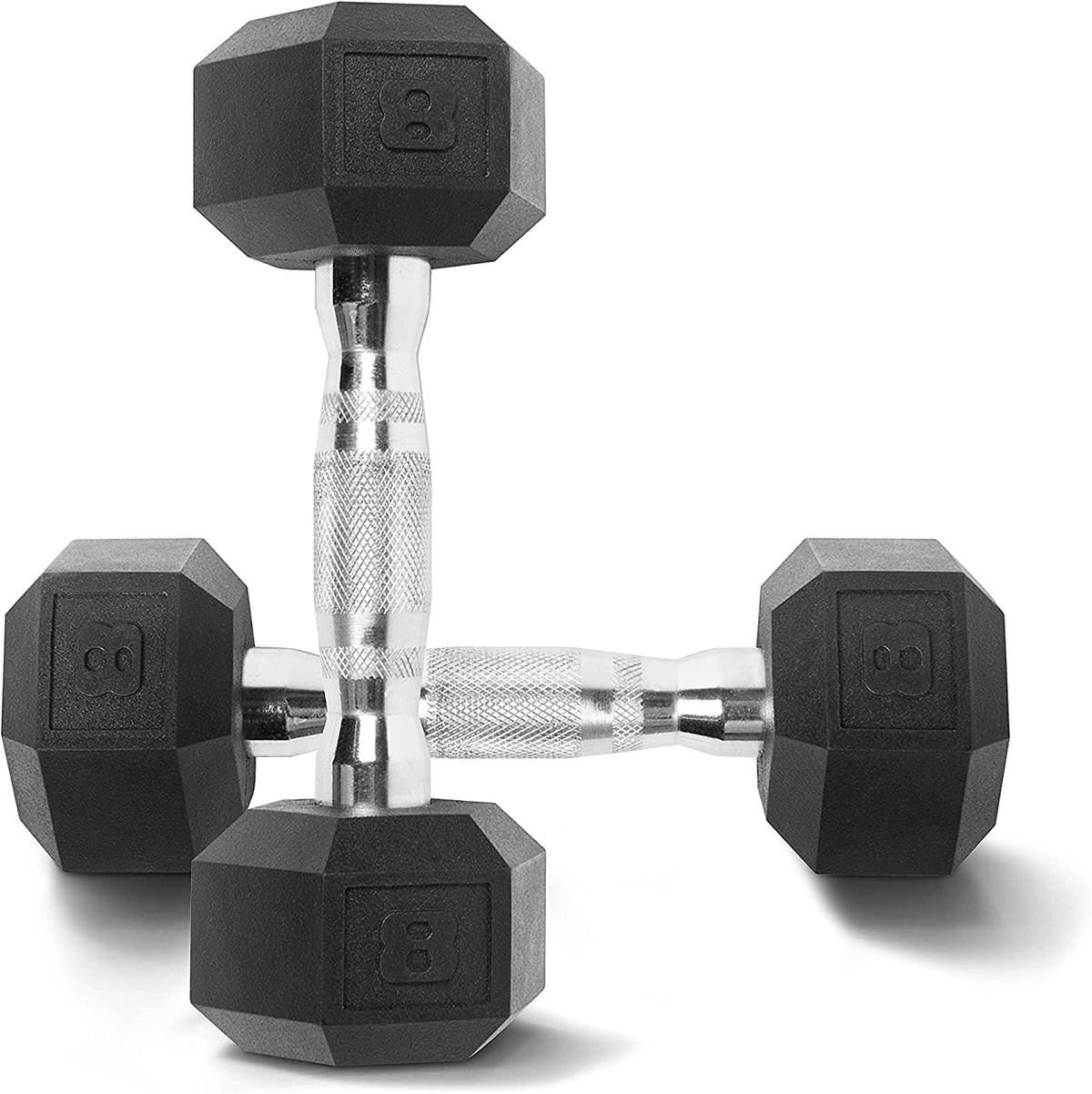 CAP Barbell Rubber Hex Dumbbells