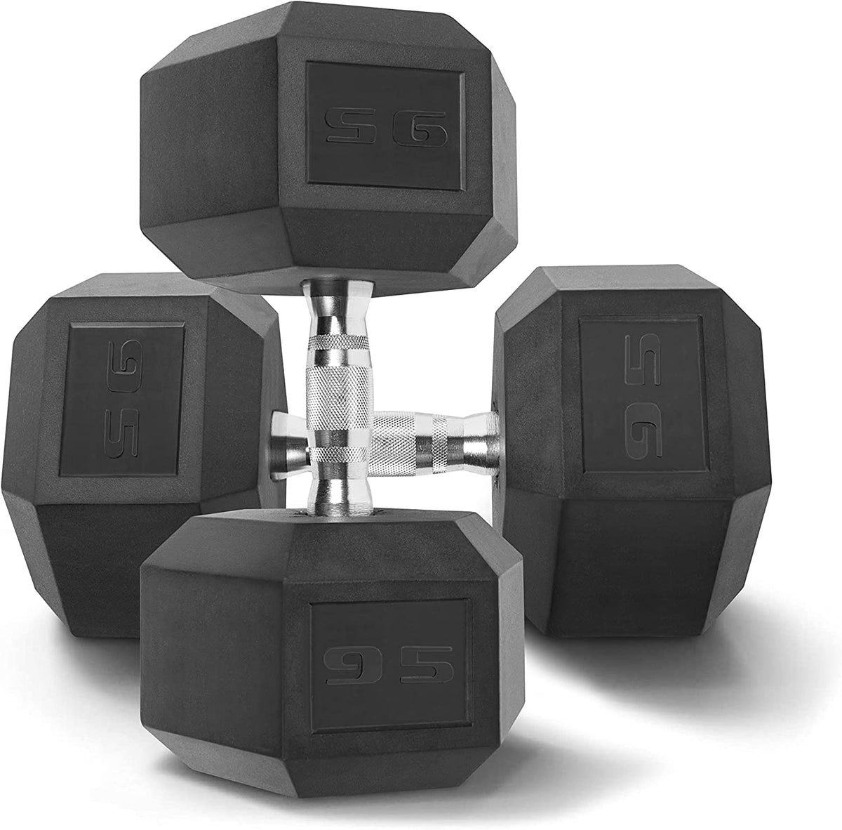 CAP Barbell Rubber Hex Dumbbells