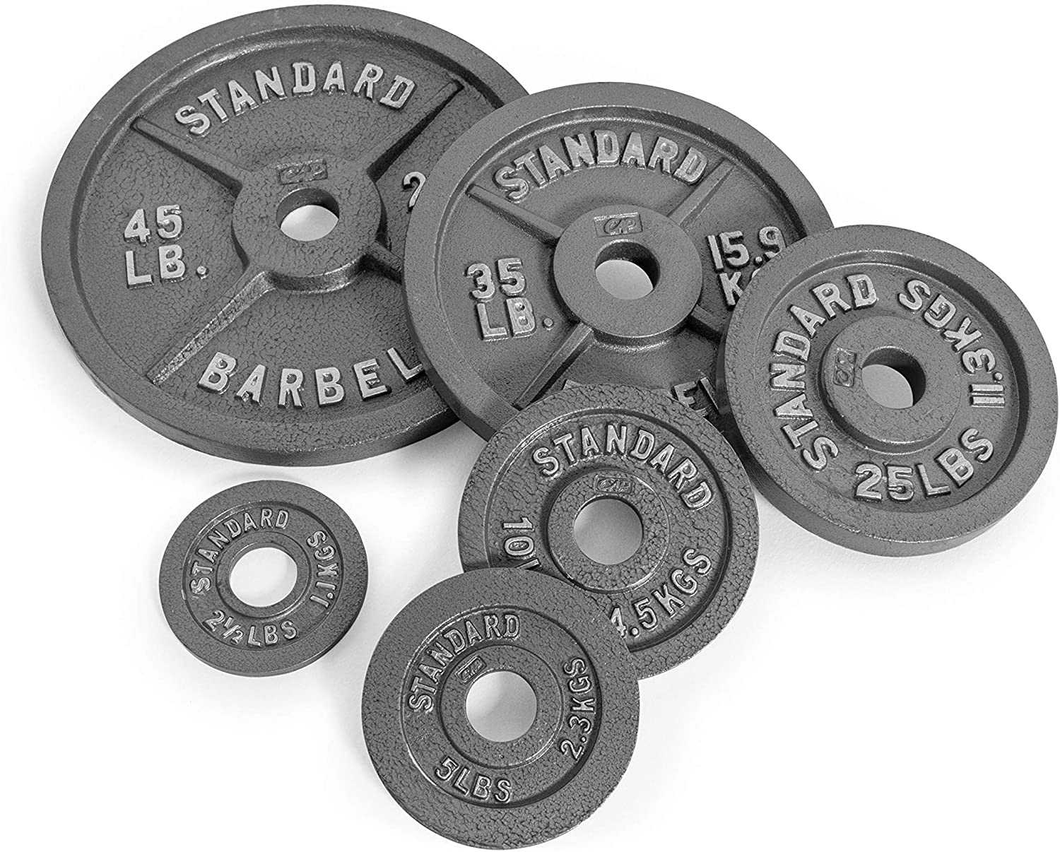 CAP Barbel 255 LB Olympic Weight Plate Set | MAGMA Fitness