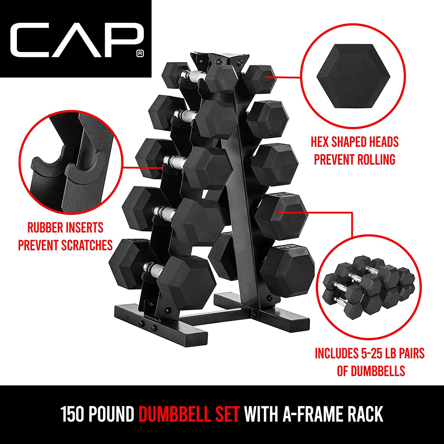 Adjustable Dumbbells Cap Barbell 150 Lb Dumbbell Set With Rack 150