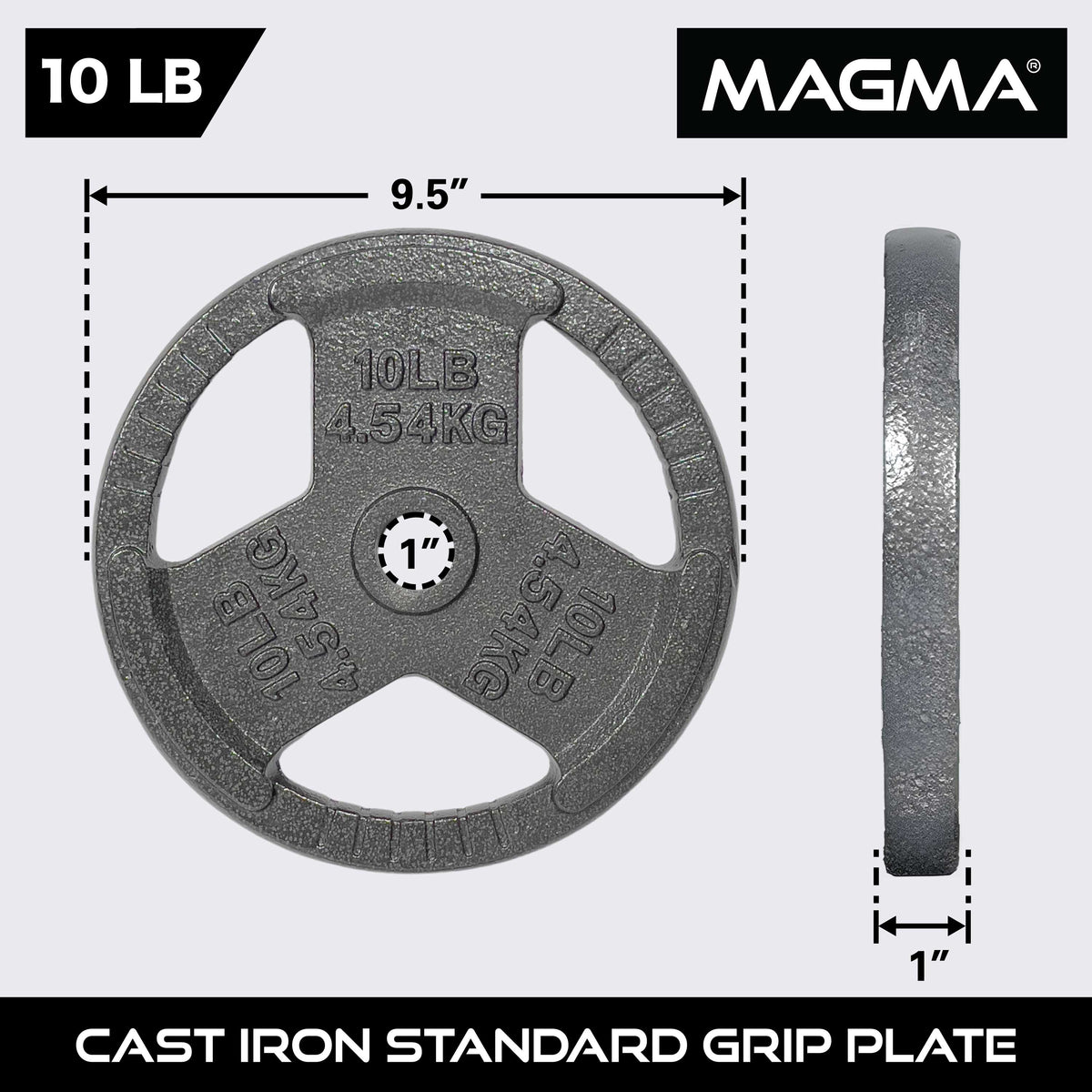 MAGMA Standard 1-inch Grip Plates