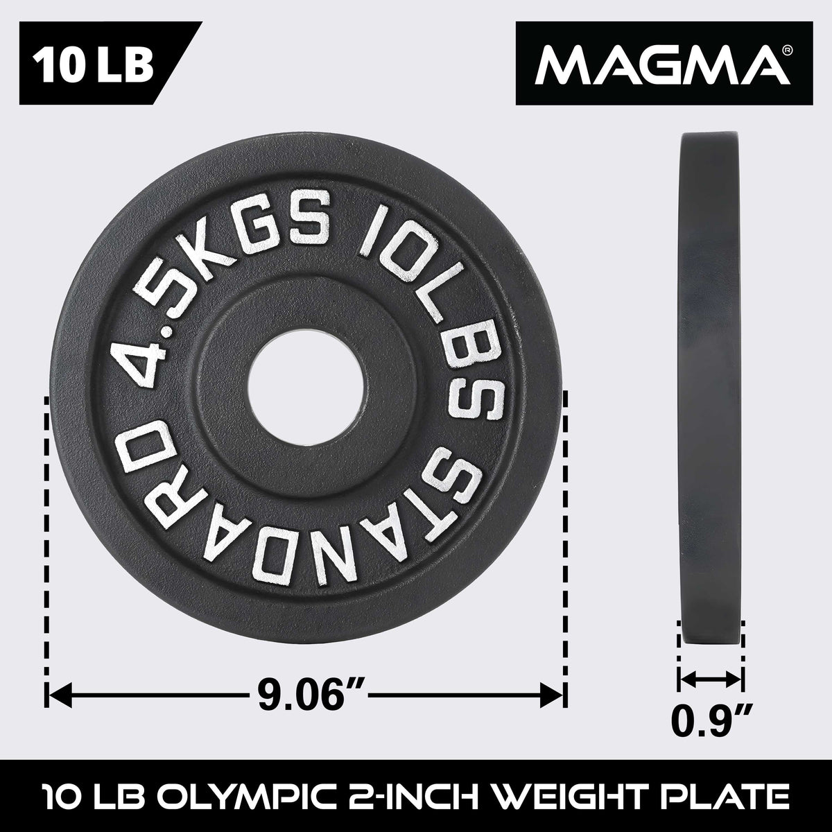 MAGMA Olympic Cast Iron Weight Plates