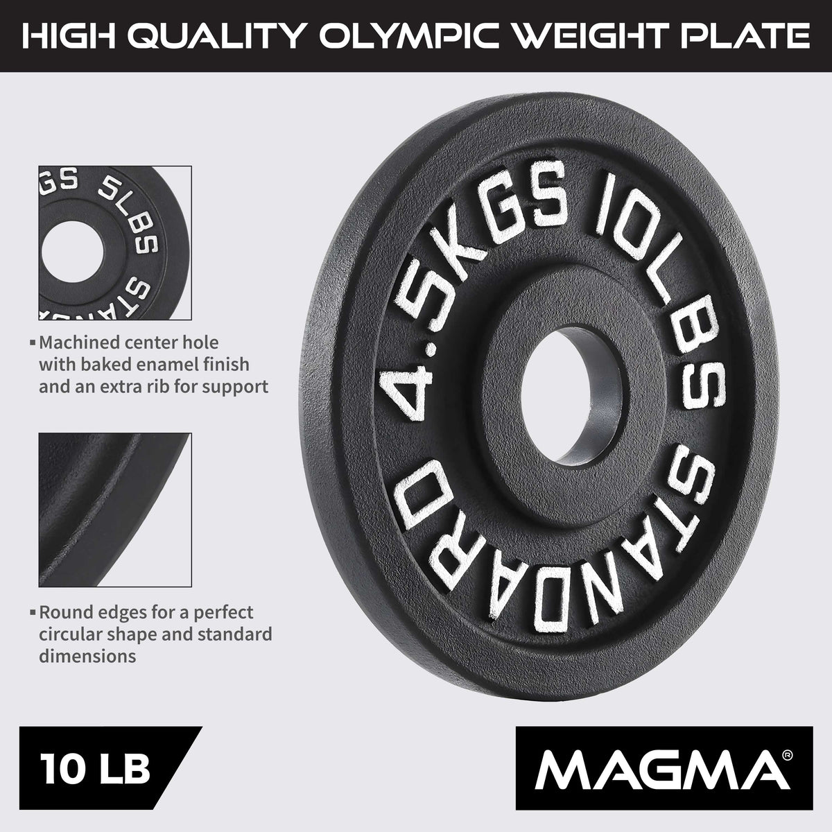MAGMA Olympic Cast Iron Weight Plates