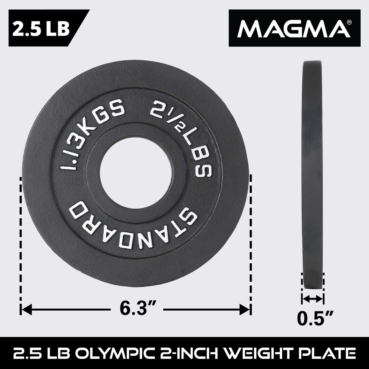 MAGMA Olympic Cast Iron Weight Plates