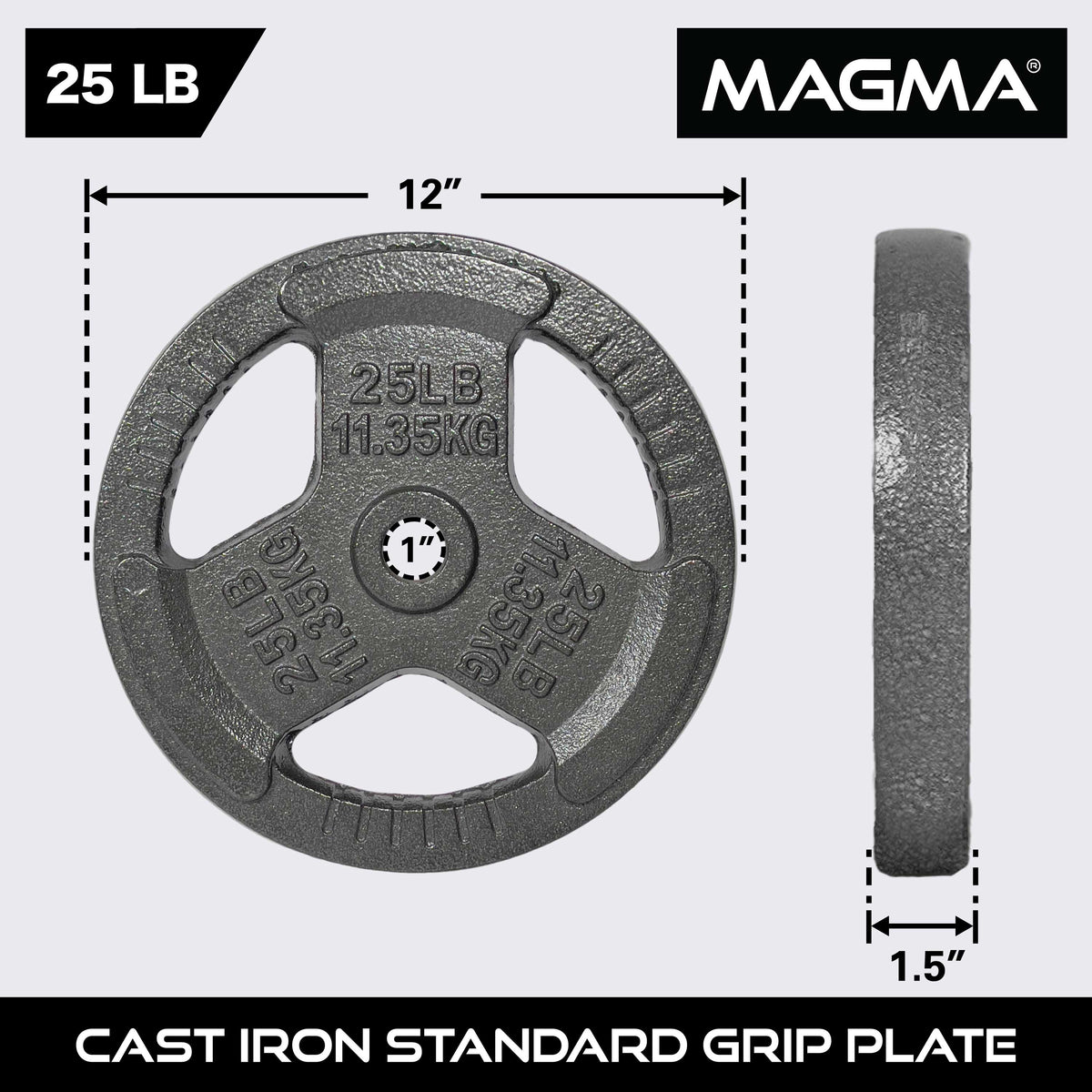 MAGMA Standard 1-inch Grip Plates