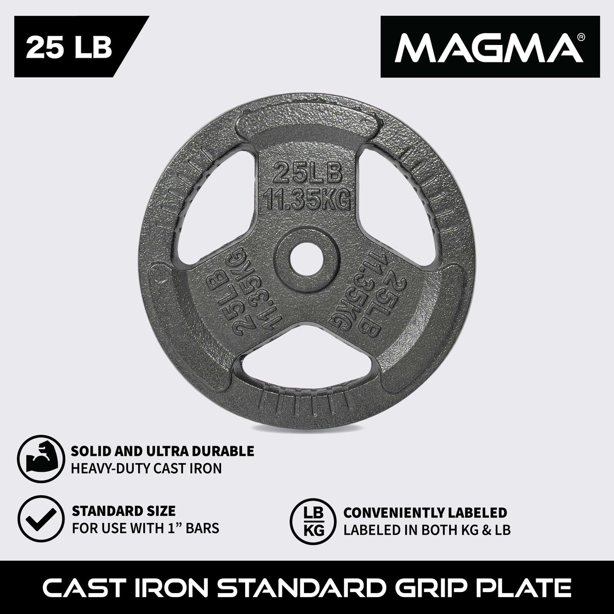 MAGMA Standard 1-inch Grip Plates