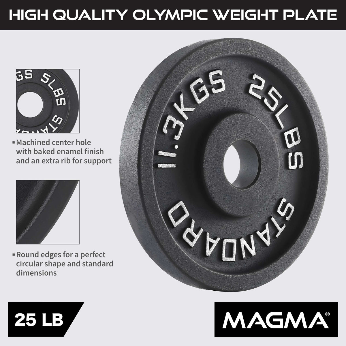 MAGMA Olympic Cast Iron Weight Plates
