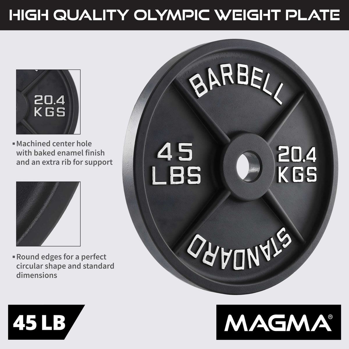 MAGMA Olympic Cast Iron Weight Plates