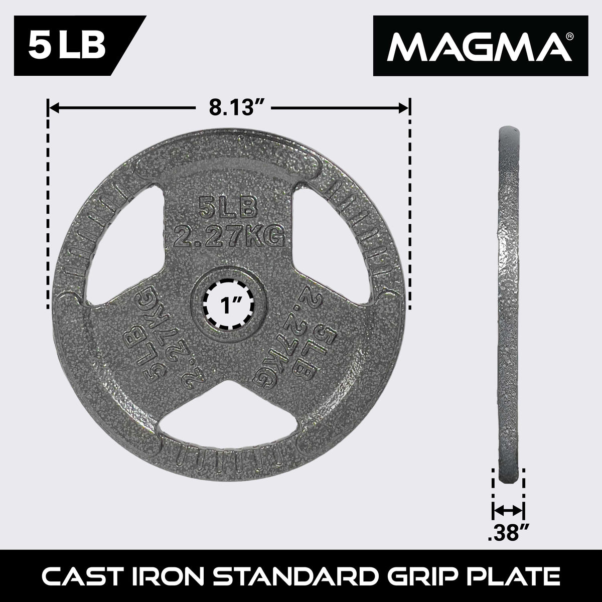 MAGMA Standard 1-inch Grip Plates