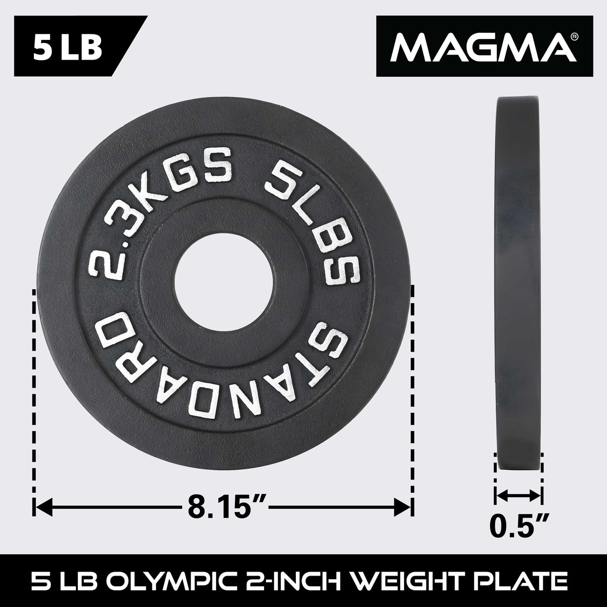 MAGMA Olympic Cast Iron Weight Plates