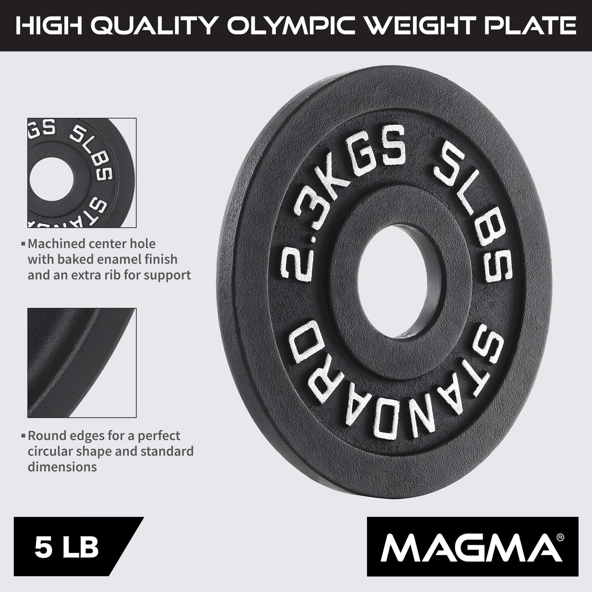 MAGMA Olympic Cast Iron Weight Plates