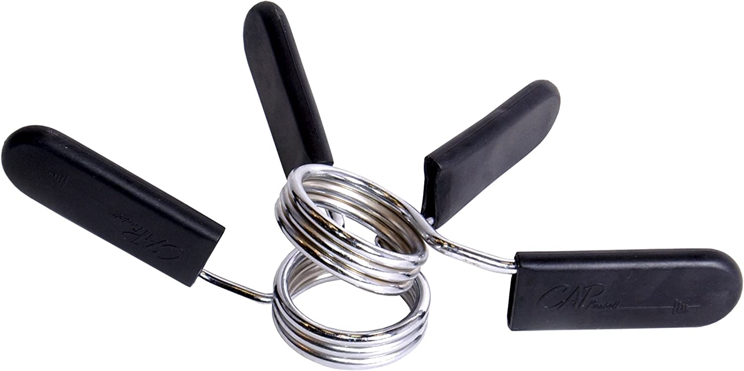 CAP Barbell 2-Inch Olympic Spring Clip Collars, Pair