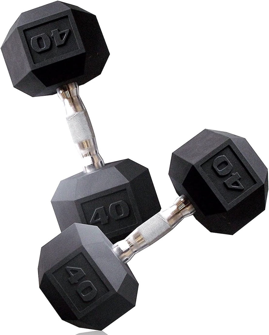 CAP Barbell Rubber Hex Dumbbells