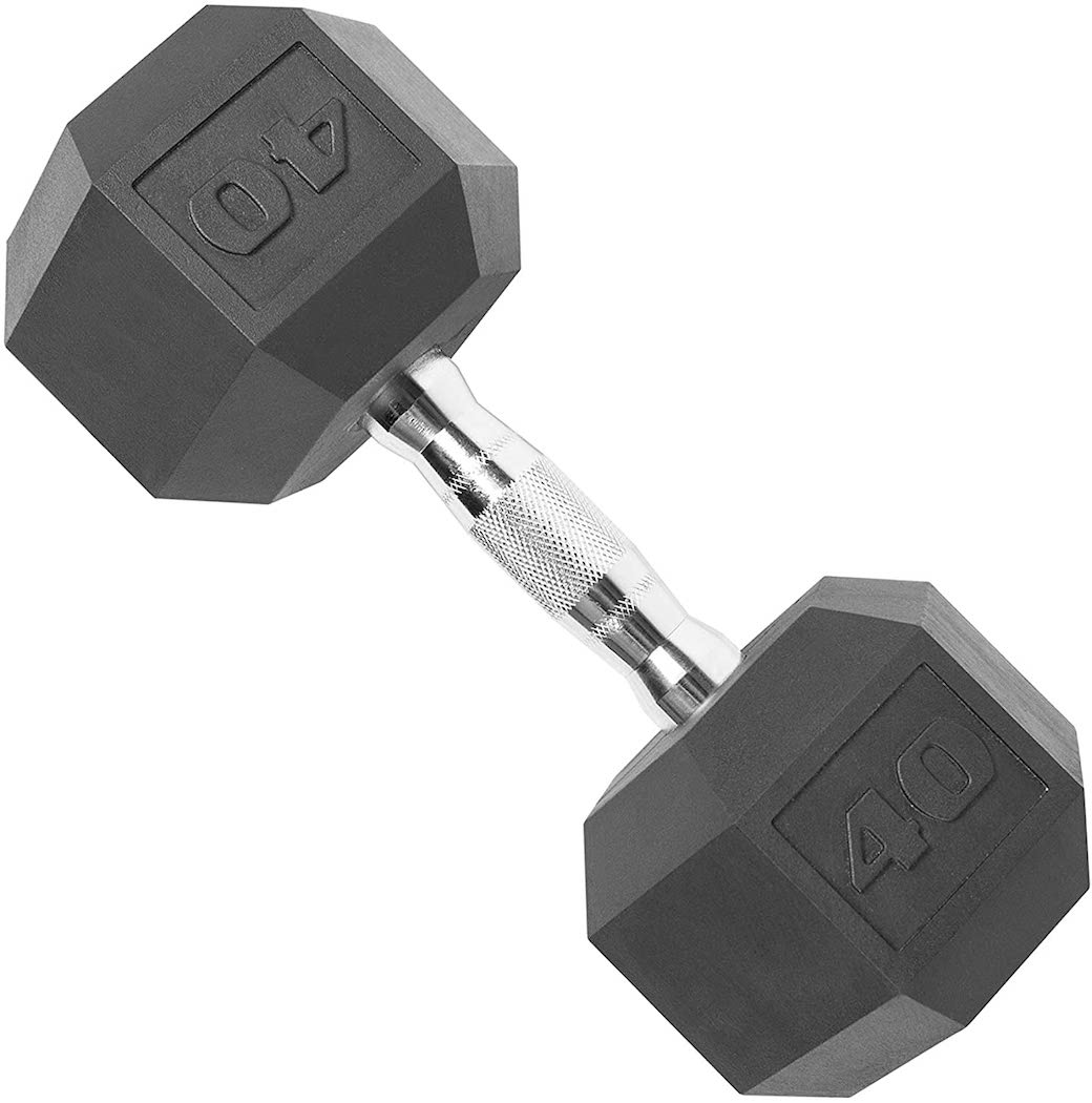 CAP Barbell 5-75 LB Rubber Hex 1200LB Dumbbell Set