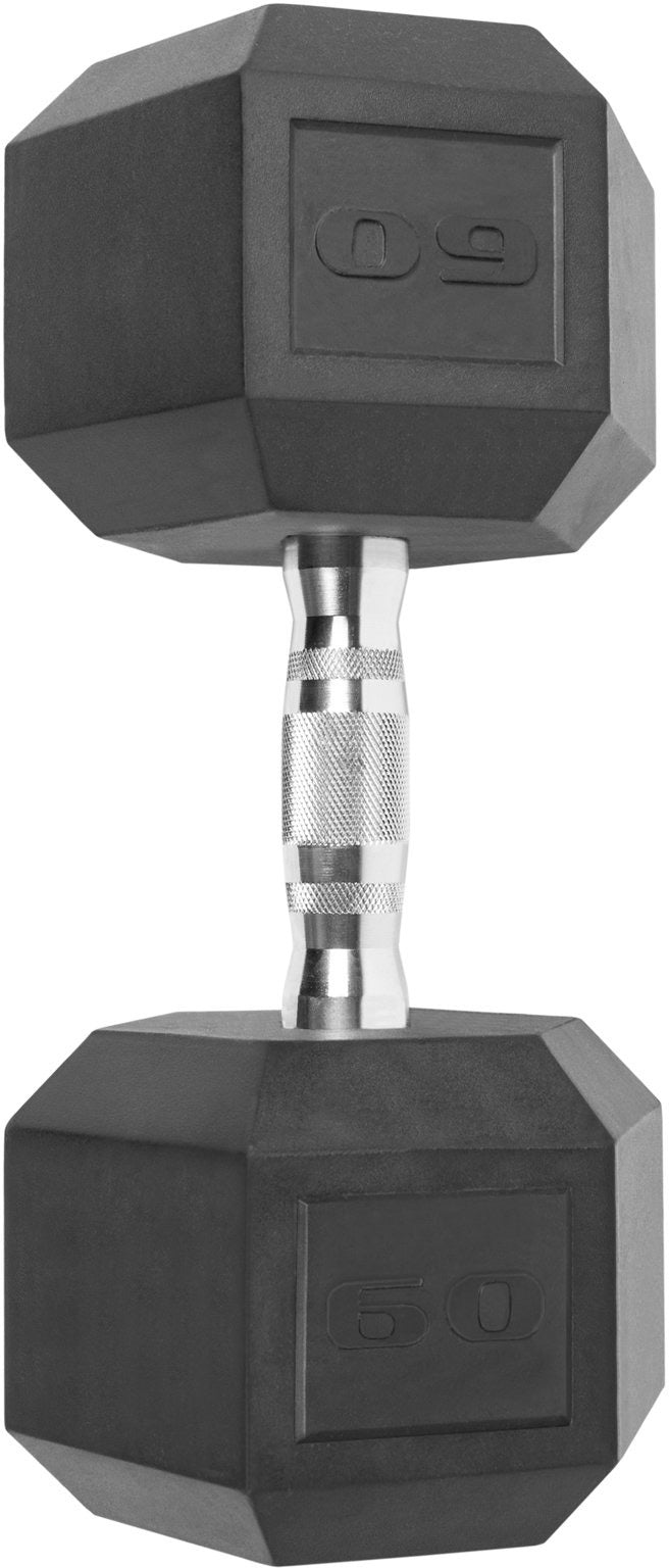 CAP Barbell 5-75 LB Rubber Hex 1200LB Dumbbell Set