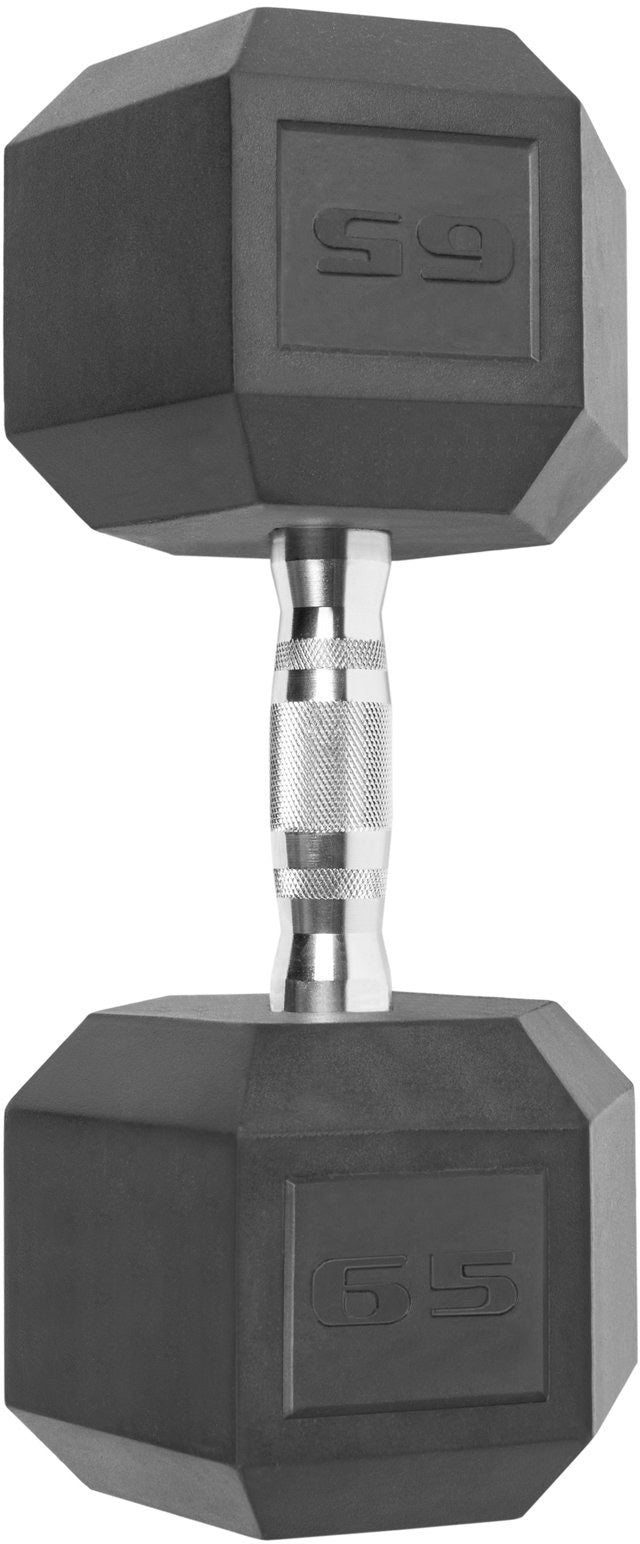 CAP Barbell 5-75 LB Rubber Hex 1200LB Dumbbell Set