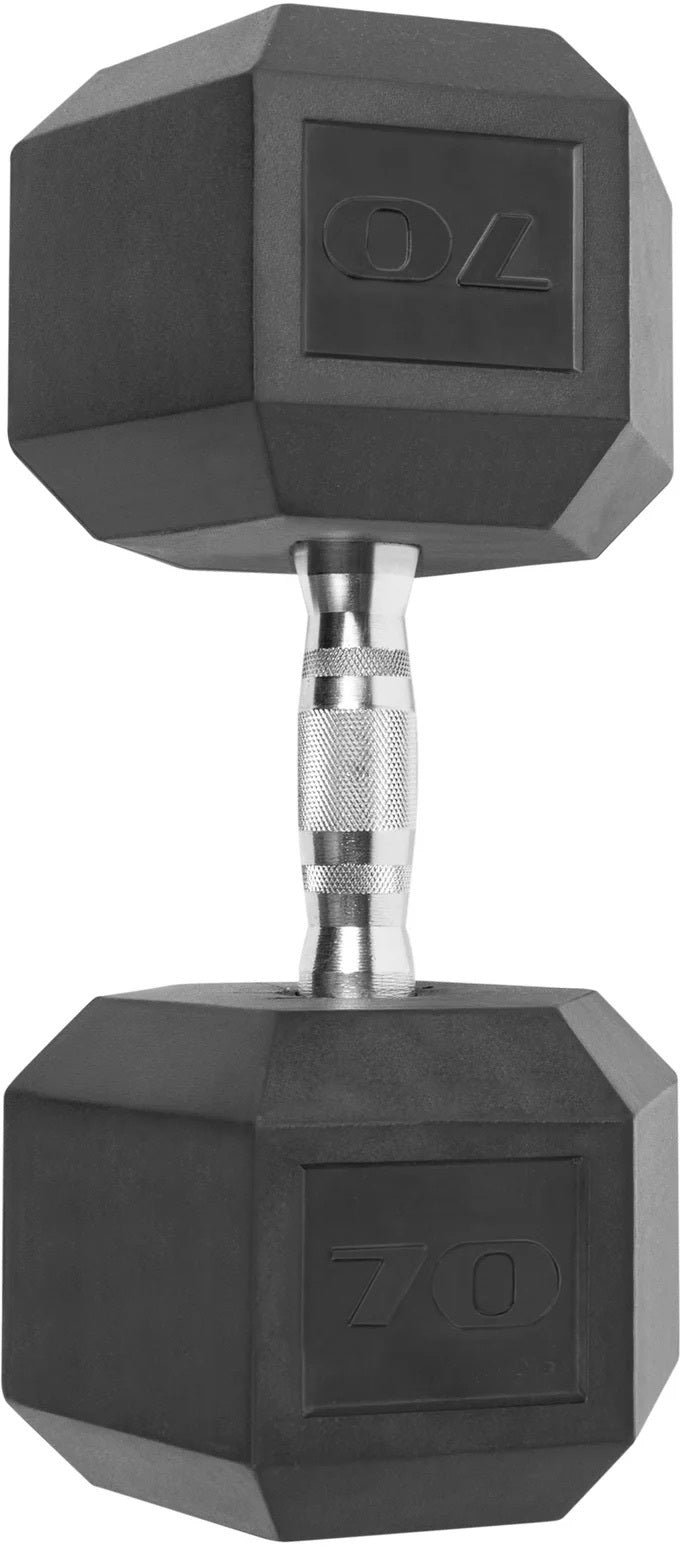 CAP Barbell Rubber Hex Dumbbells