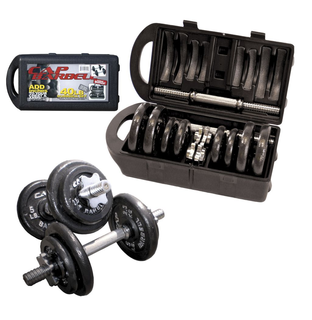CAP Barbell Adjustable Dumbbell Set, 40-lb MAGMA Fitness